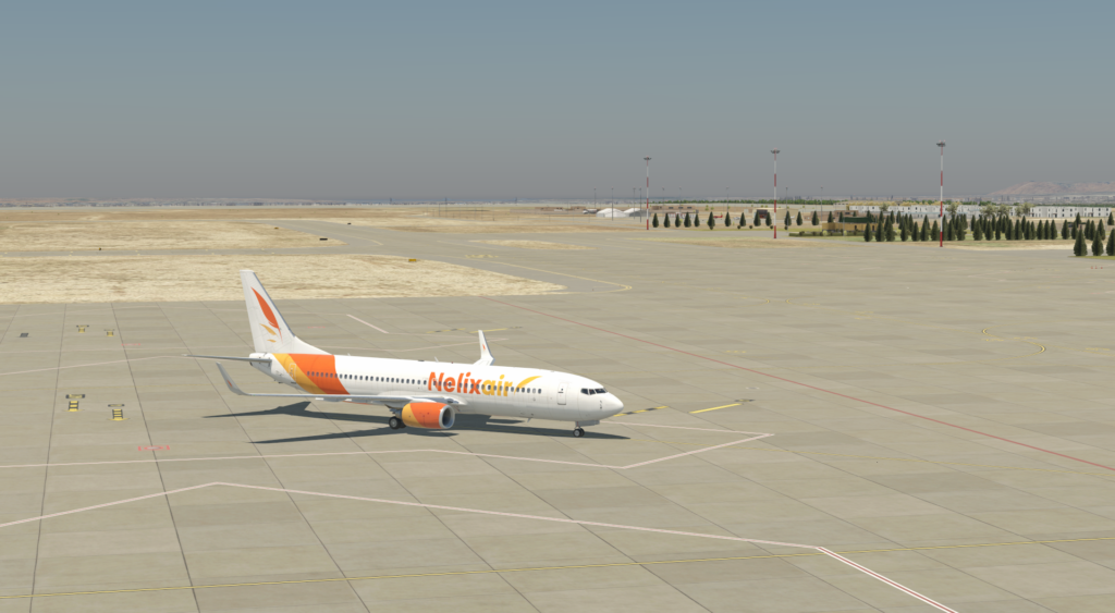 avion sur une piste d'atterrissage